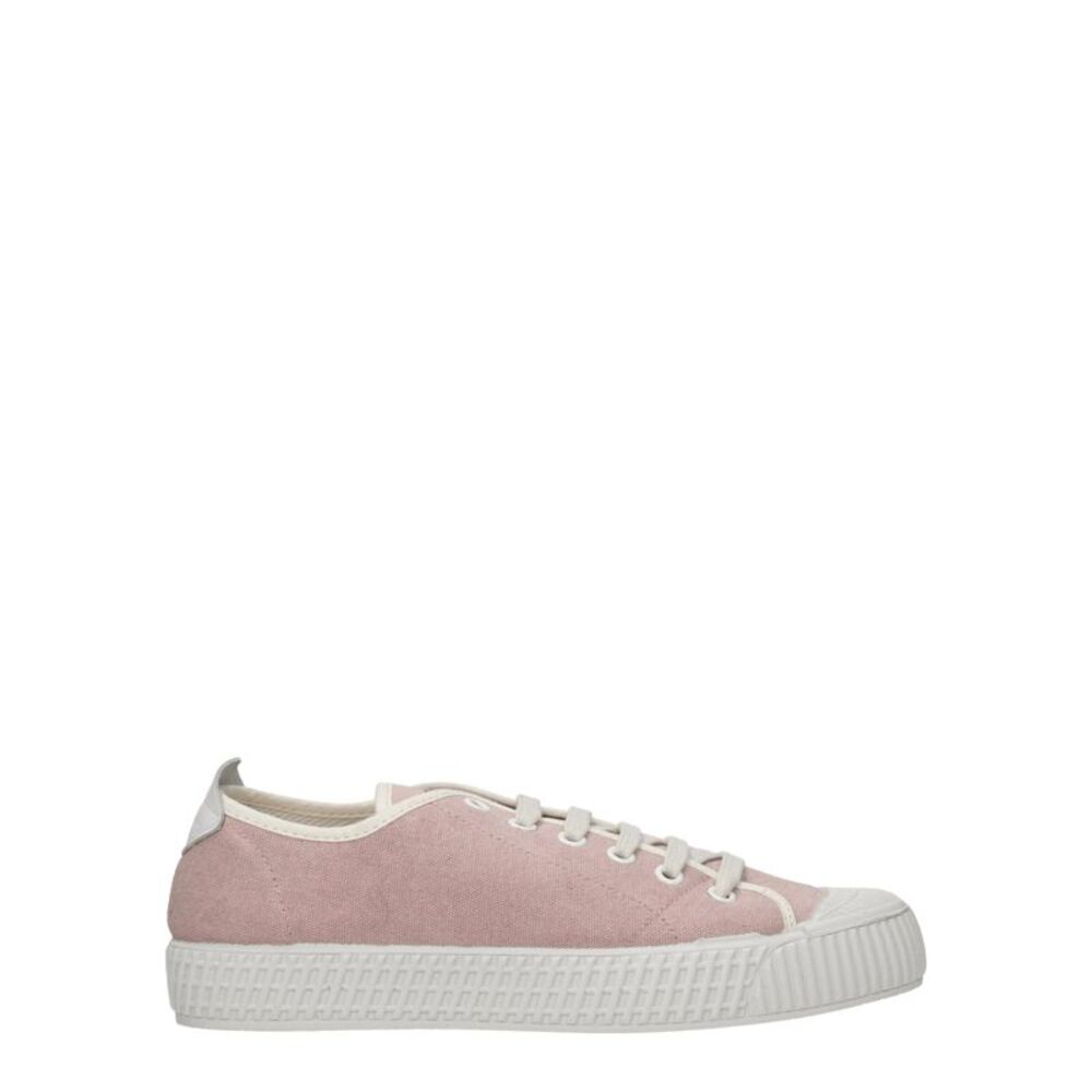 Car Shoe Pink Fabric Low Top Women's Sneakers